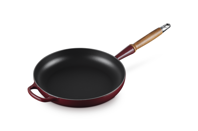 Cast Iron Signature Frying Pan with Wooden HandleGarnet image number 4